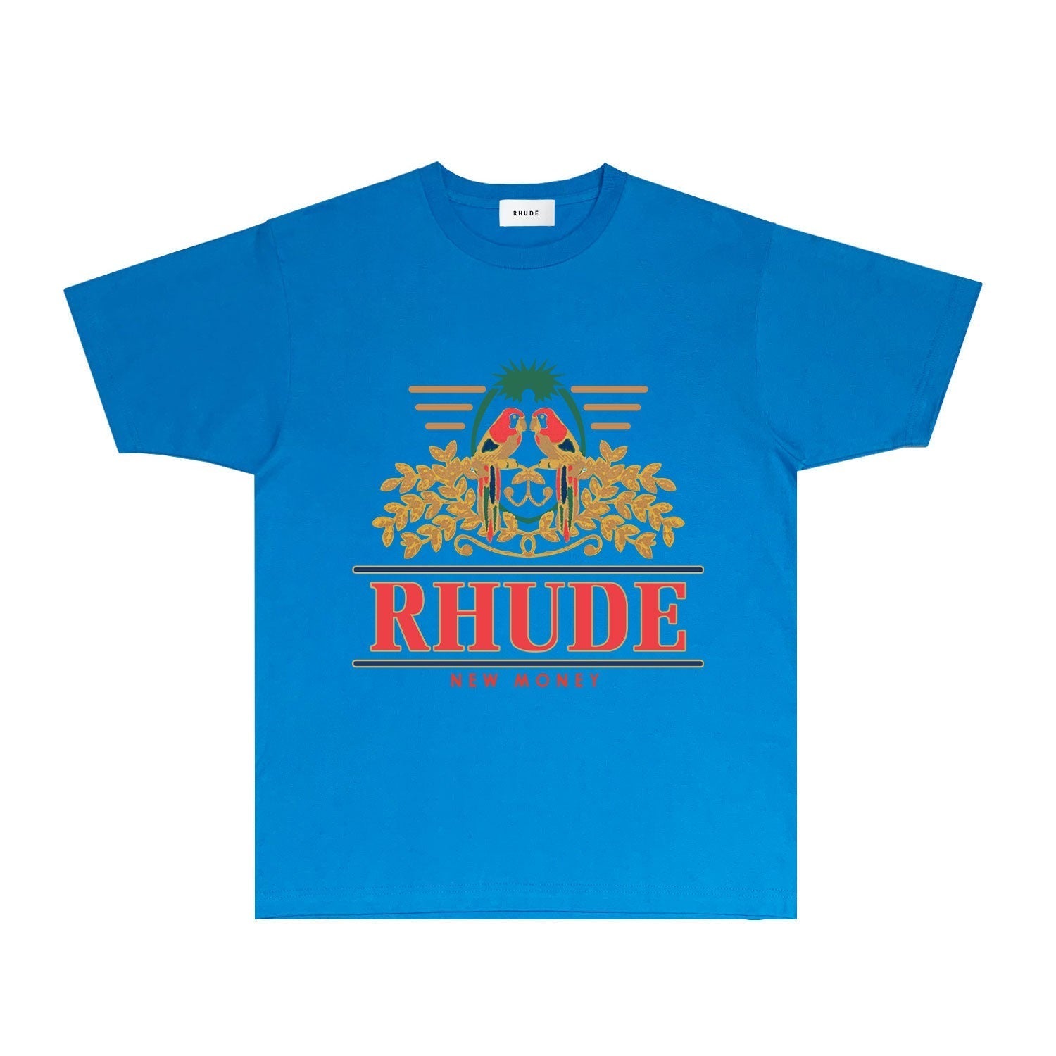Rhude T Shirts Printed Trendy Pure Cotton
