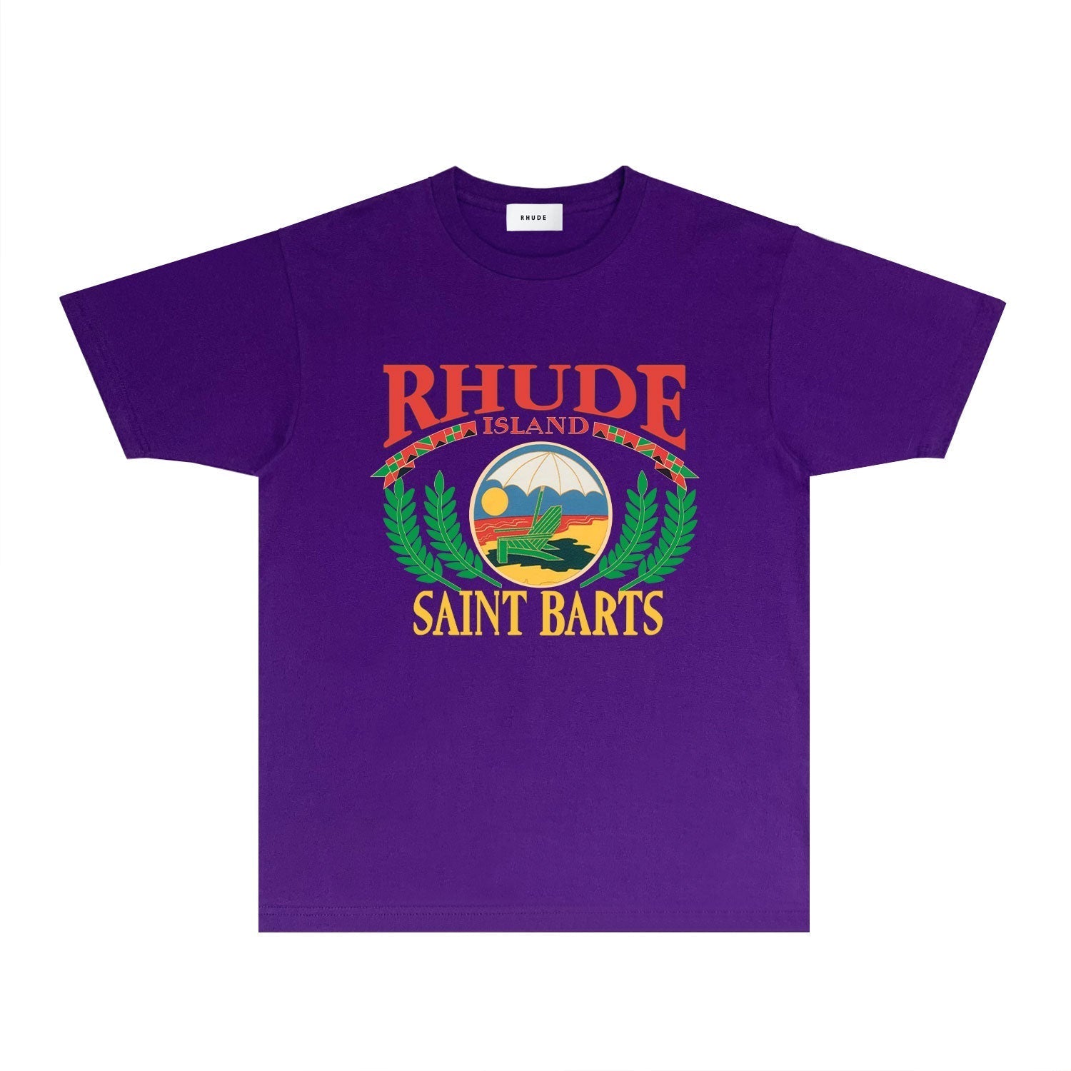 Rhude T Shirts Printed Trendy Pure Cotton