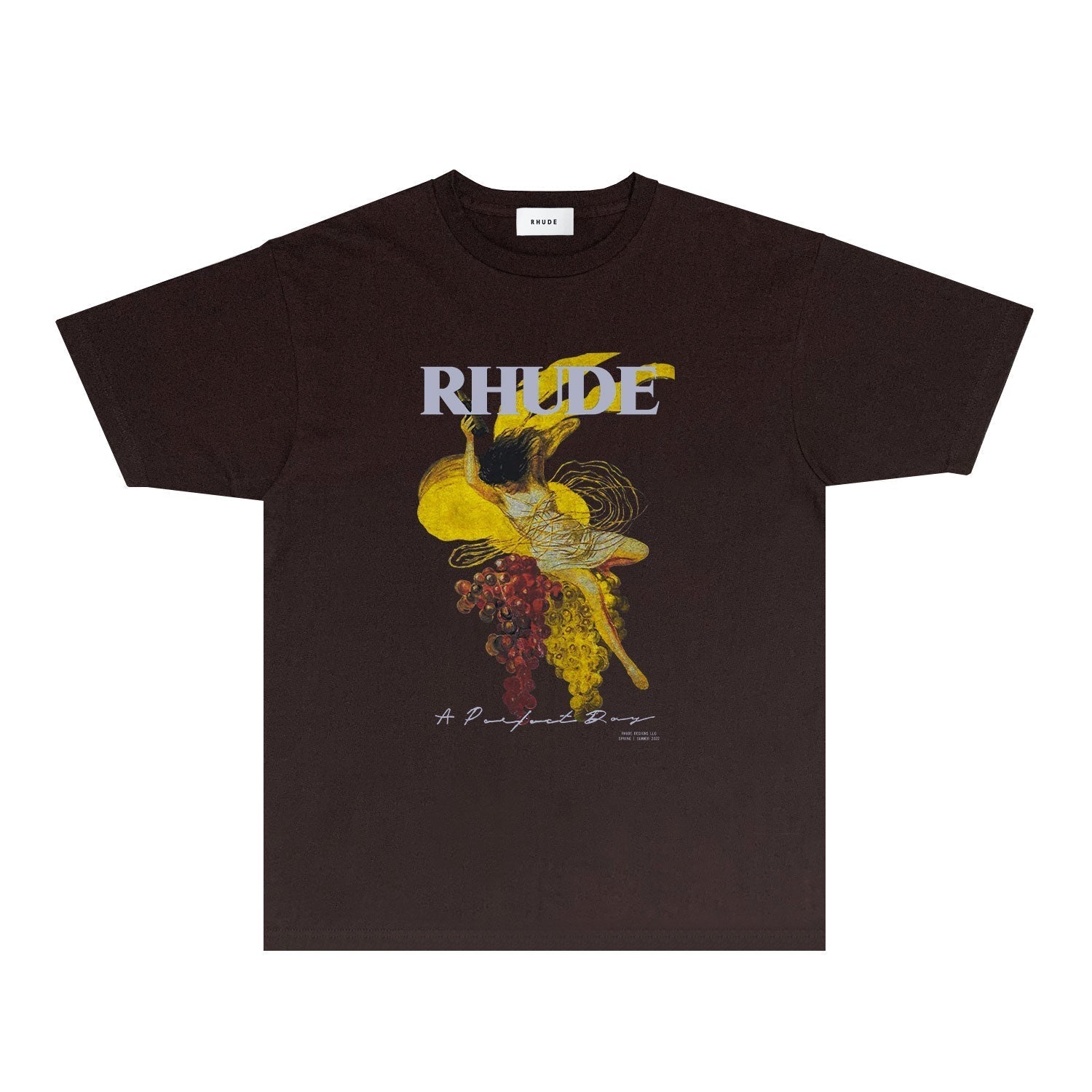 Rhude T Shirts Printed Trendy Pure Cotton
