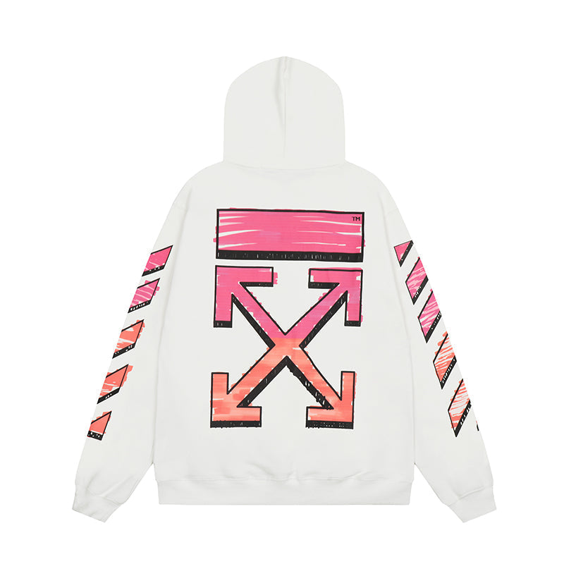 OFF WHITE Hoodie Trendy Street Style Personalized Cotton