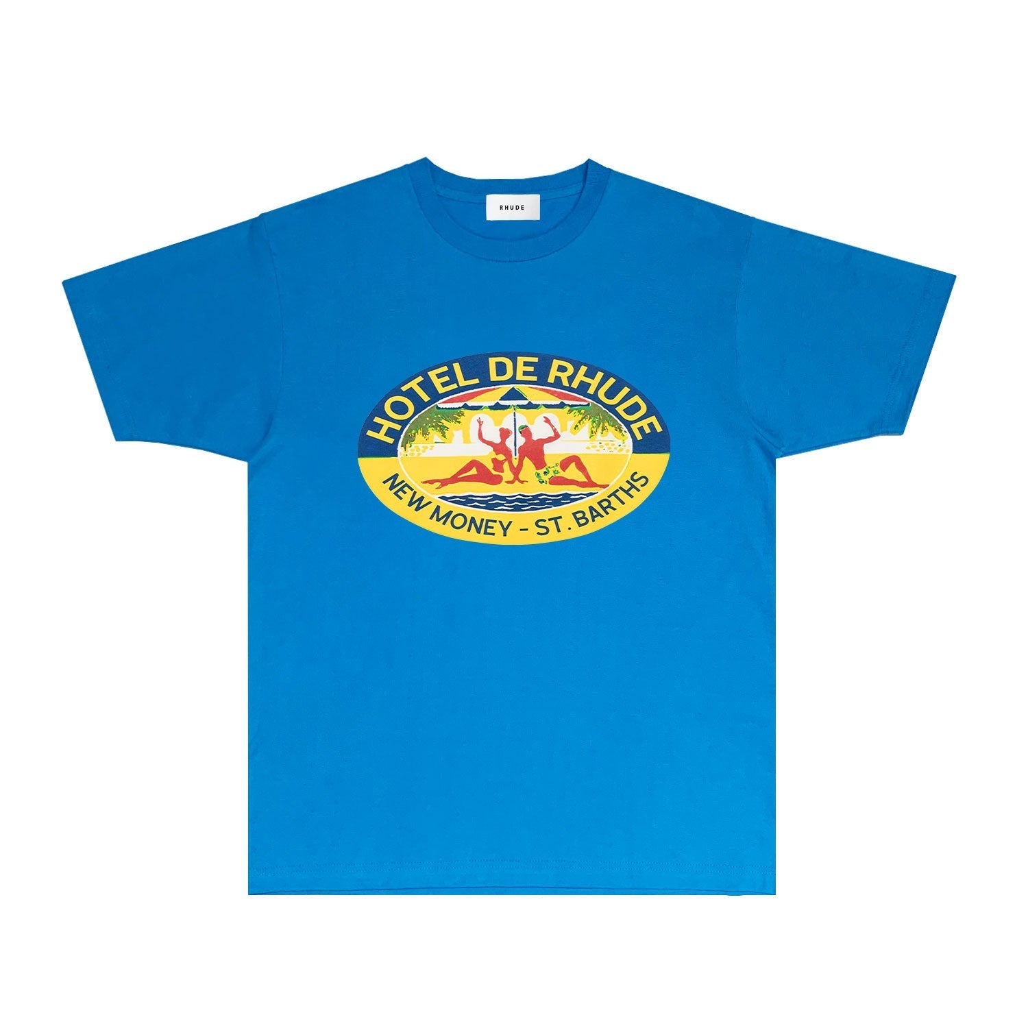 Rhude T Shirts Printed Trendy Pure Cotton