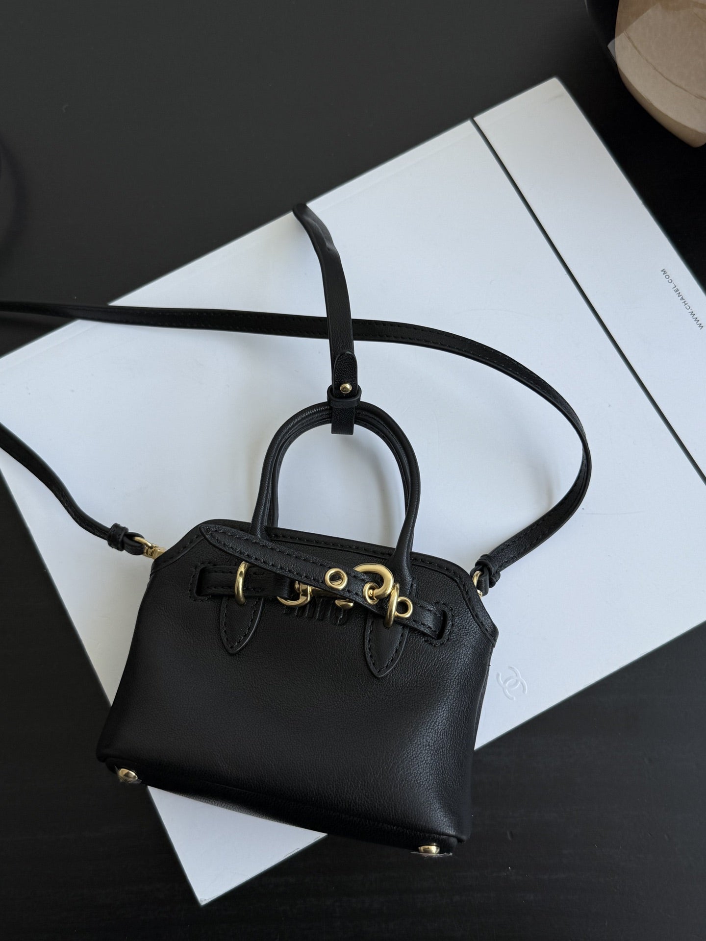 ＭＩ ＭＵ LEATHER TRICK MICRO BLACK