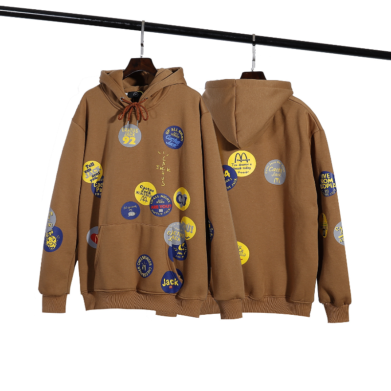Kanye West Sunday Service Hoodie Badge Fleece Hoodie Plus Size Loose