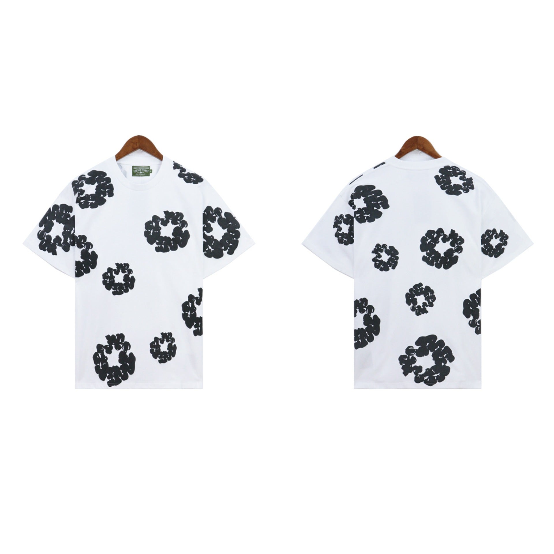 Denim Tears T Shirts Kapok Puff Print Short Sleeve T-shirt