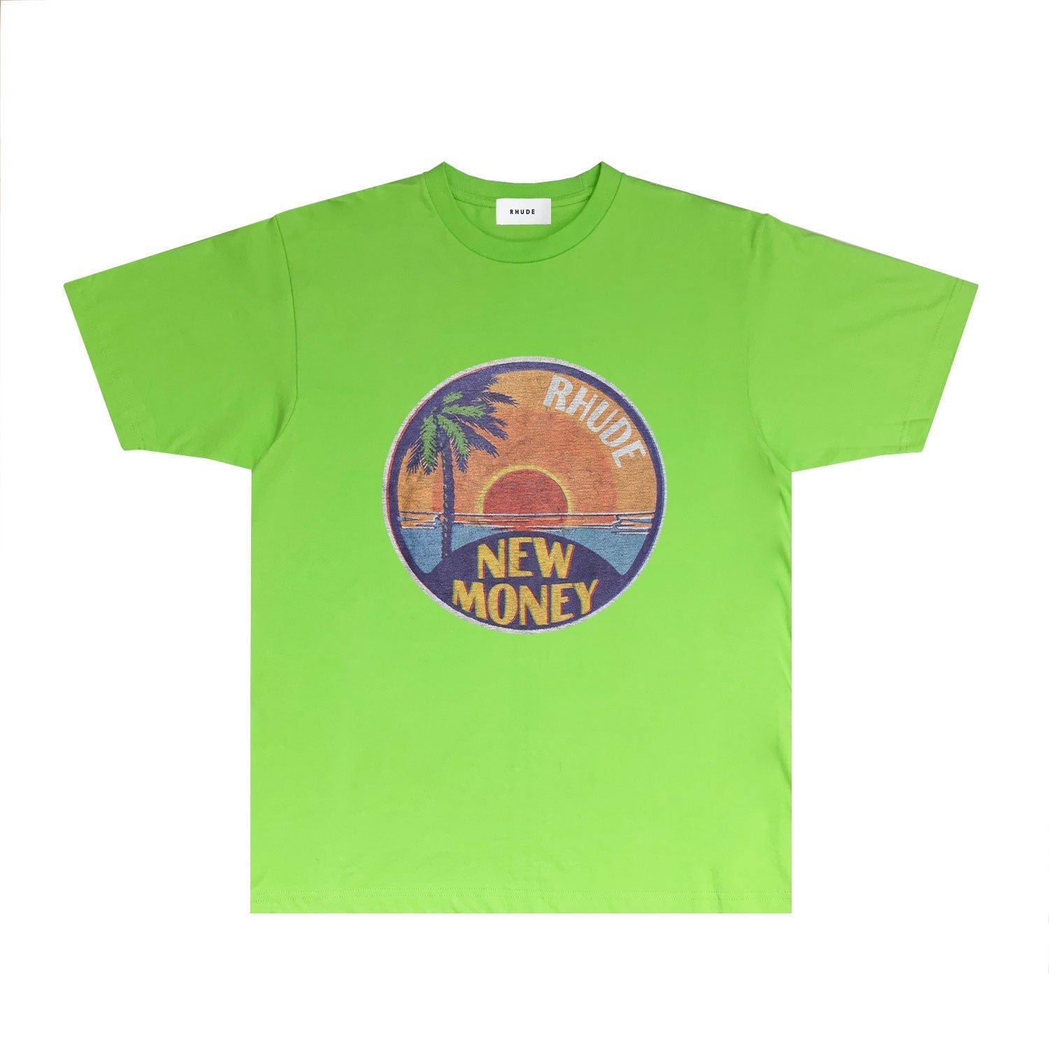 Rhude T Shirts Printed Trendy Pure Cotton