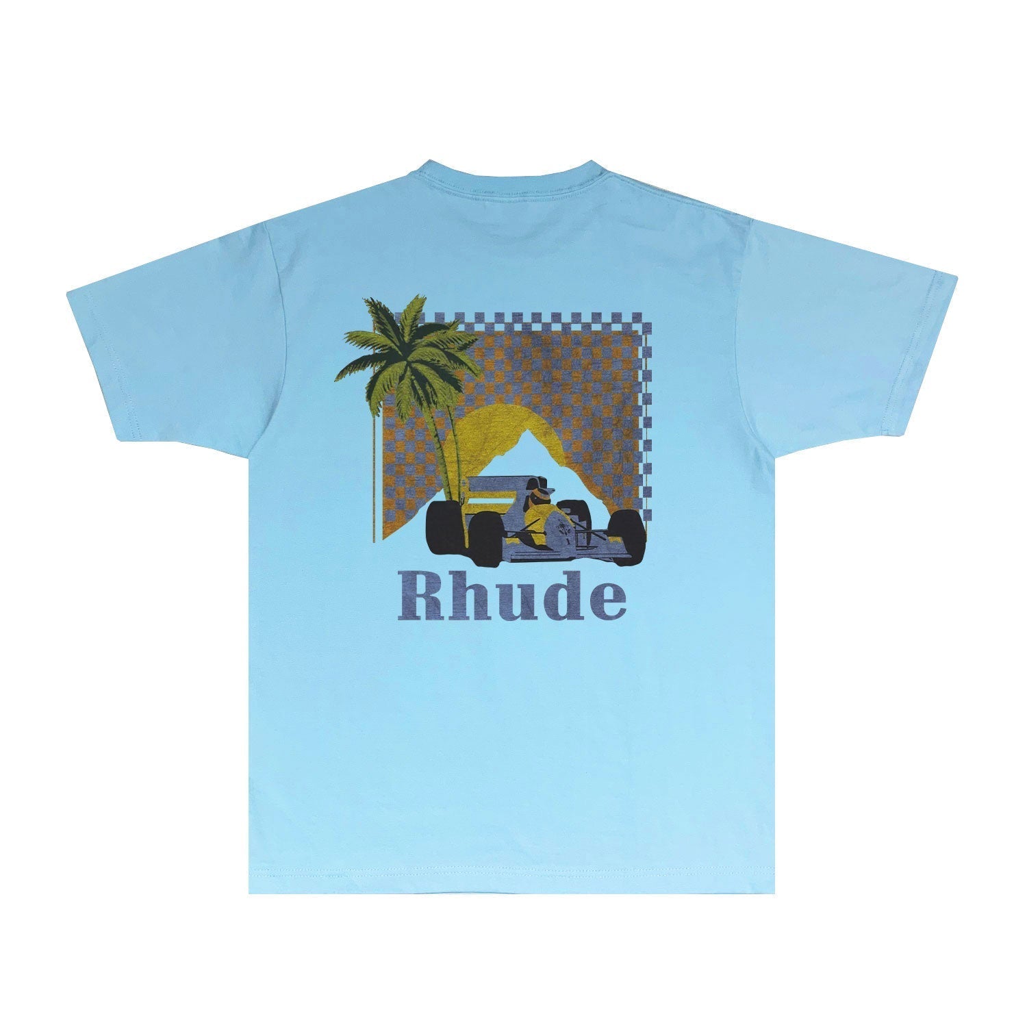 Rhude T Shirts Printed Trendy Pure Cotton