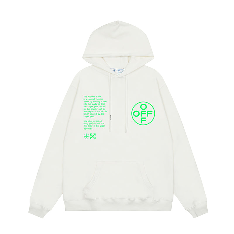 OFF WHITE Hoodie Trendy Street Style Personalized Cotton