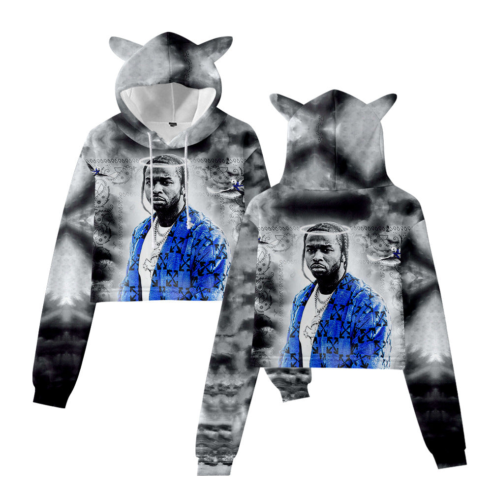 Pop Smoke Hoodies Cat Ears Hoodies