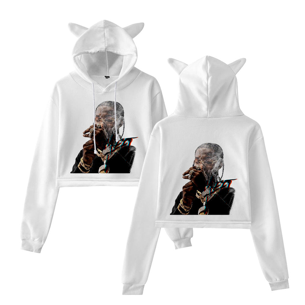 Pop Smoke Hoodies Cat Ears Hoodies