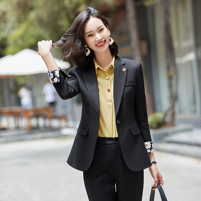 Interview Suit Women Spring and Autumn Suit Jacket Casual Slim Fit