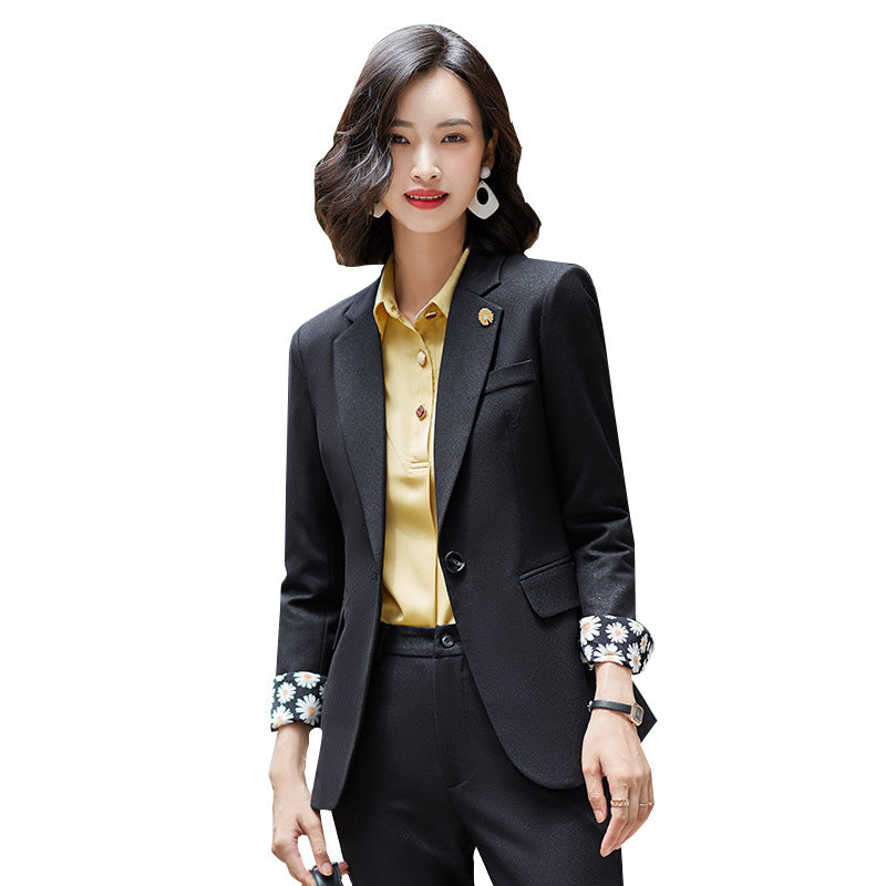 Interview Suit Women Spring and Autumn Suit Jacket Casual Slim Fit