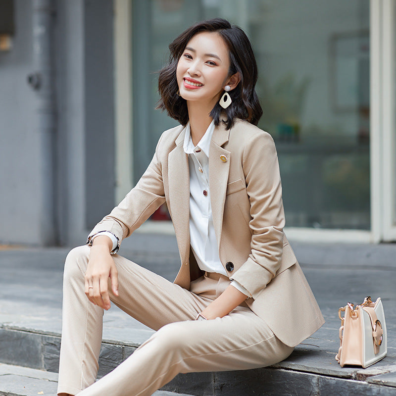 Interview Suit Women Spring and Autumn Suit Jacket Casual Slim Fit