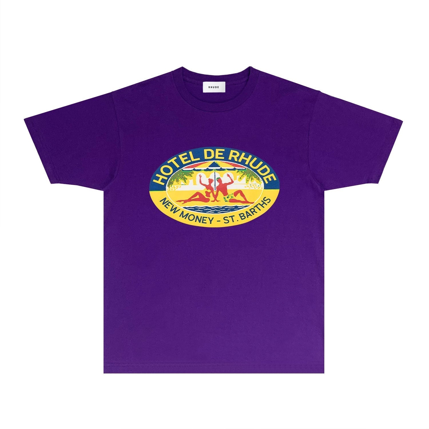 Rhude T Shirts Printed Trendy Pure Cotton