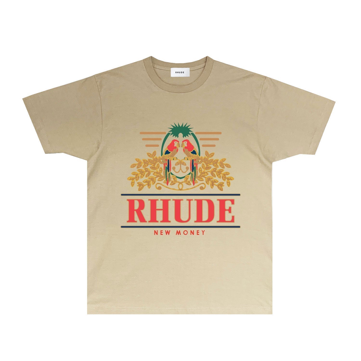 Rhude T Shirts Printed Trendy Pure Cotton