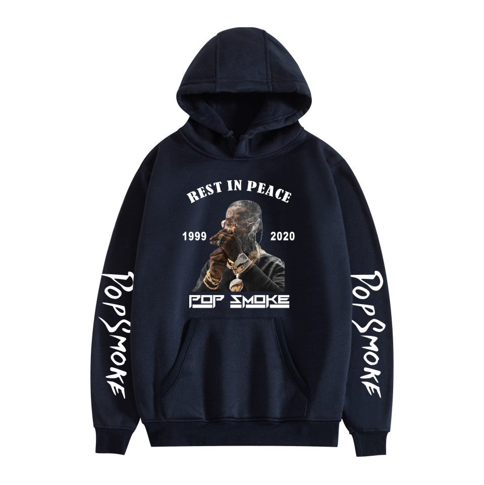 Pop Smoke Hoodies Rapper Print Casual Hooded