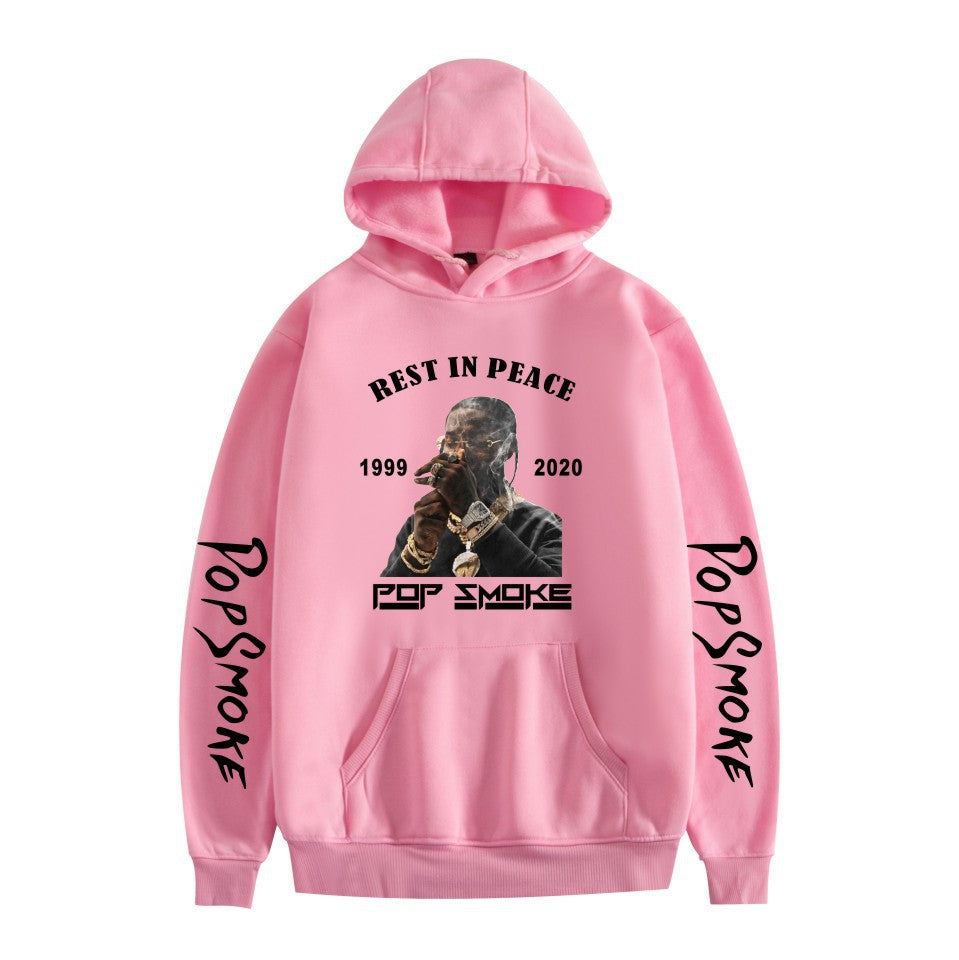Pop Smoke Hoodies Rapper Print Casual Hooded