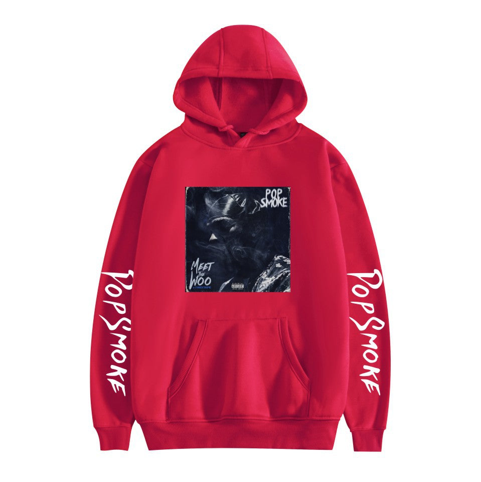 Pop Smoke Hoodies Rapper Print Casual Hooded