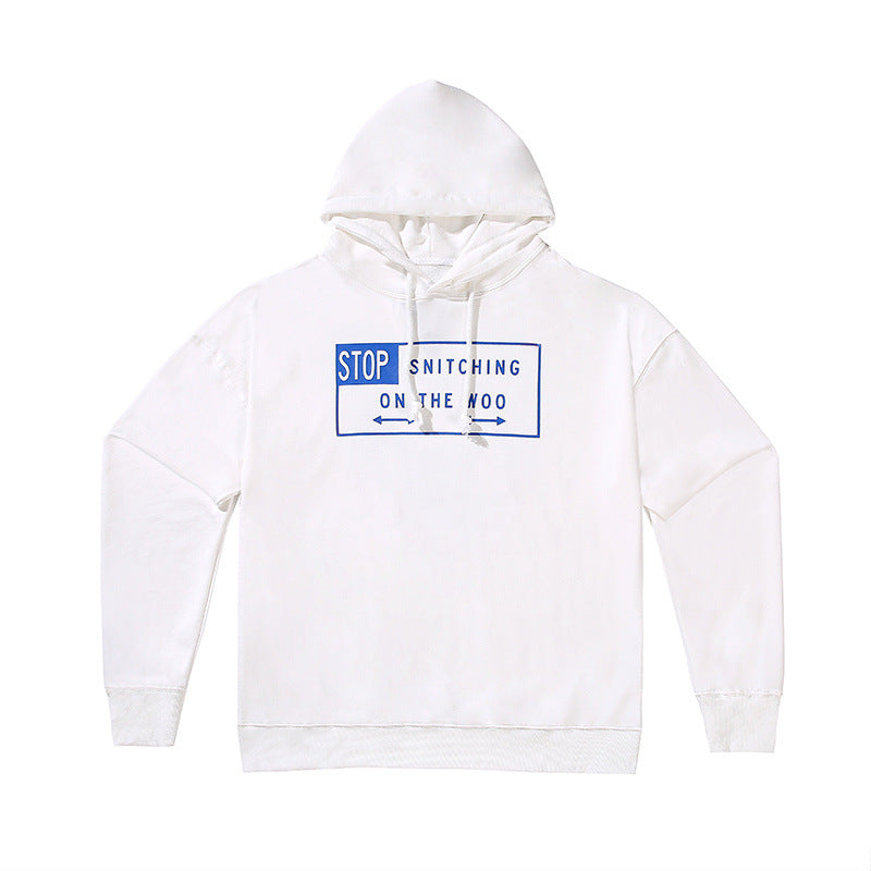 Pop Smoke Vlone Hawk Em Hoodie Loose