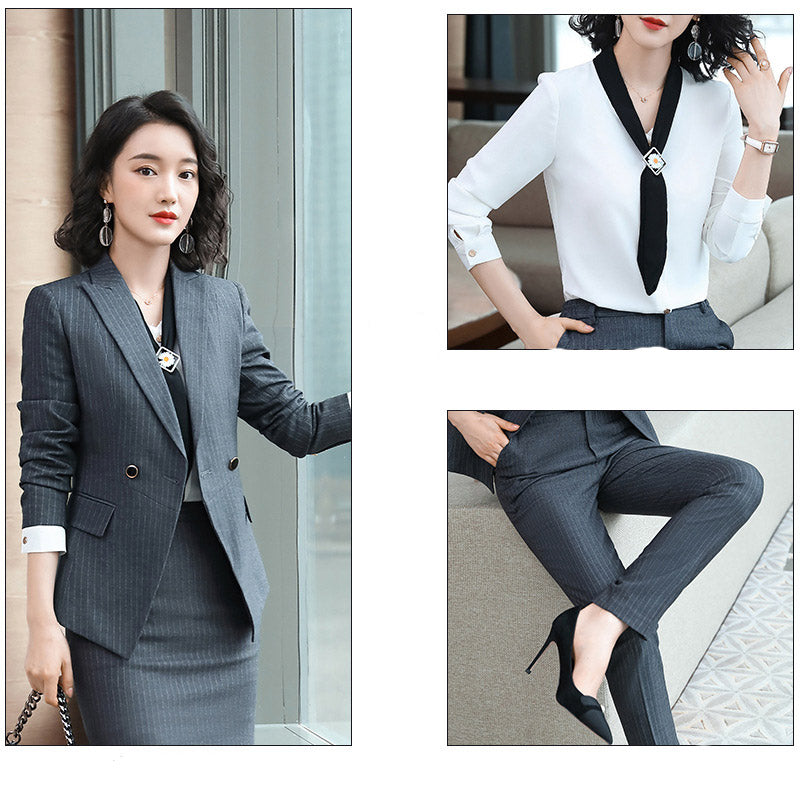 Interview Suit Women Autumn and Winter Women's Suit Jacket Women's Fashion Skirt