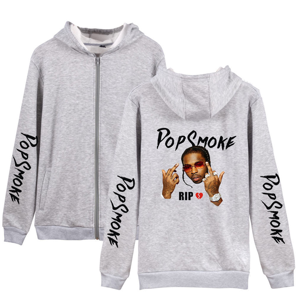 Pop Smoke Hoodies Rapper Loose Zip