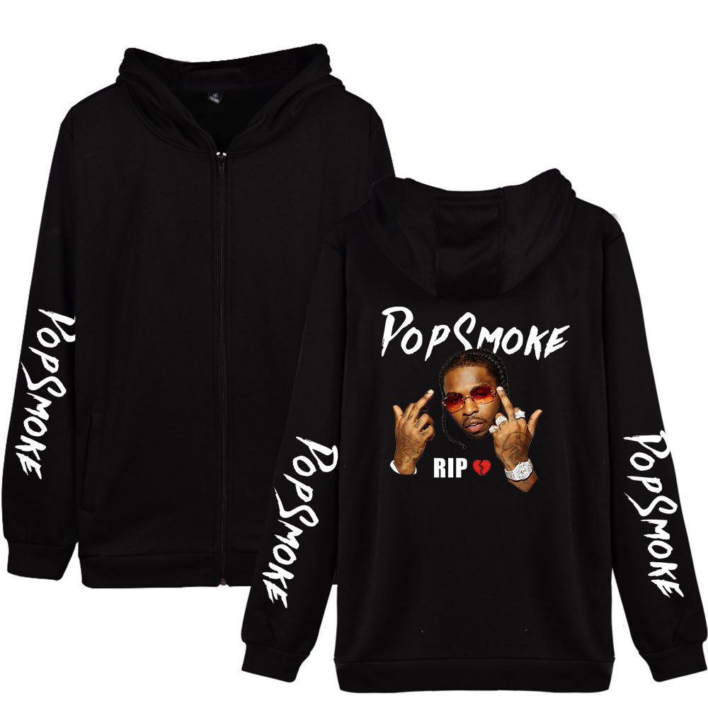 Pop Smoke Hoodies Rapper Loose Zip