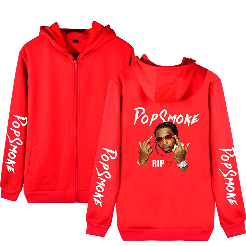 Pop Smoke Hoodies Rapper Loose Zip