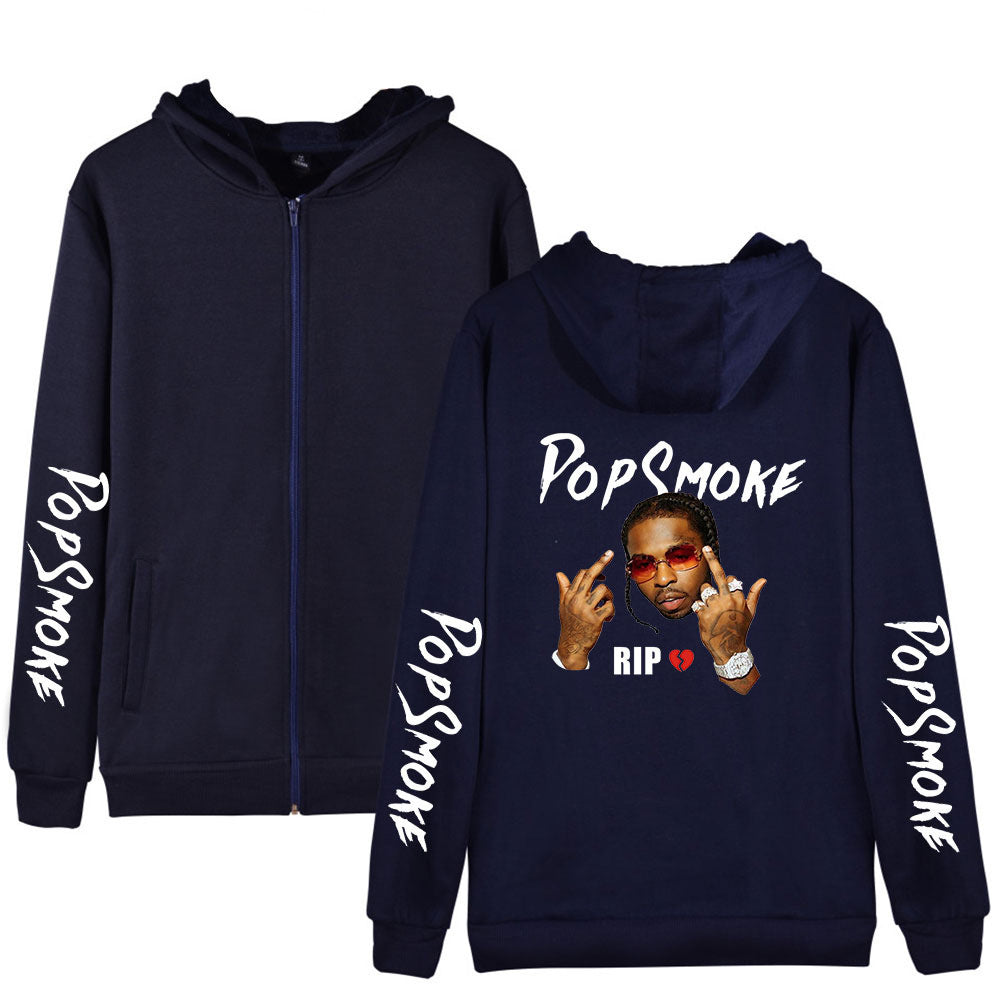 Pop Smoke Hoodies Rapper Loose Zip