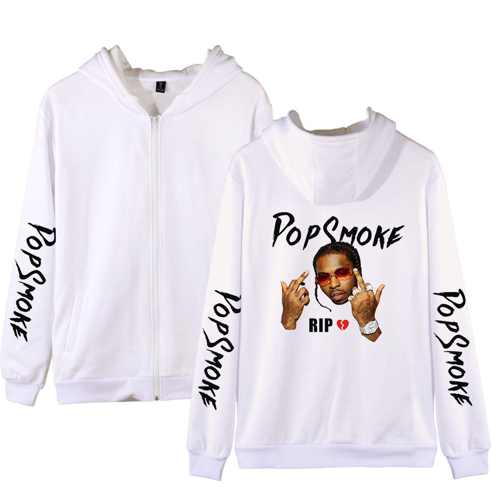 Pop Smoke Hoodies Rapper Loose Zip