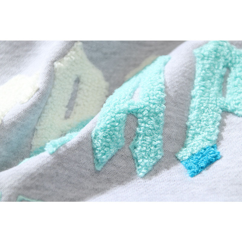 Kanye West Sunday Service Hoodie Blue And White Towel Embroidery Velvet Men'S And Women'S Hoodies