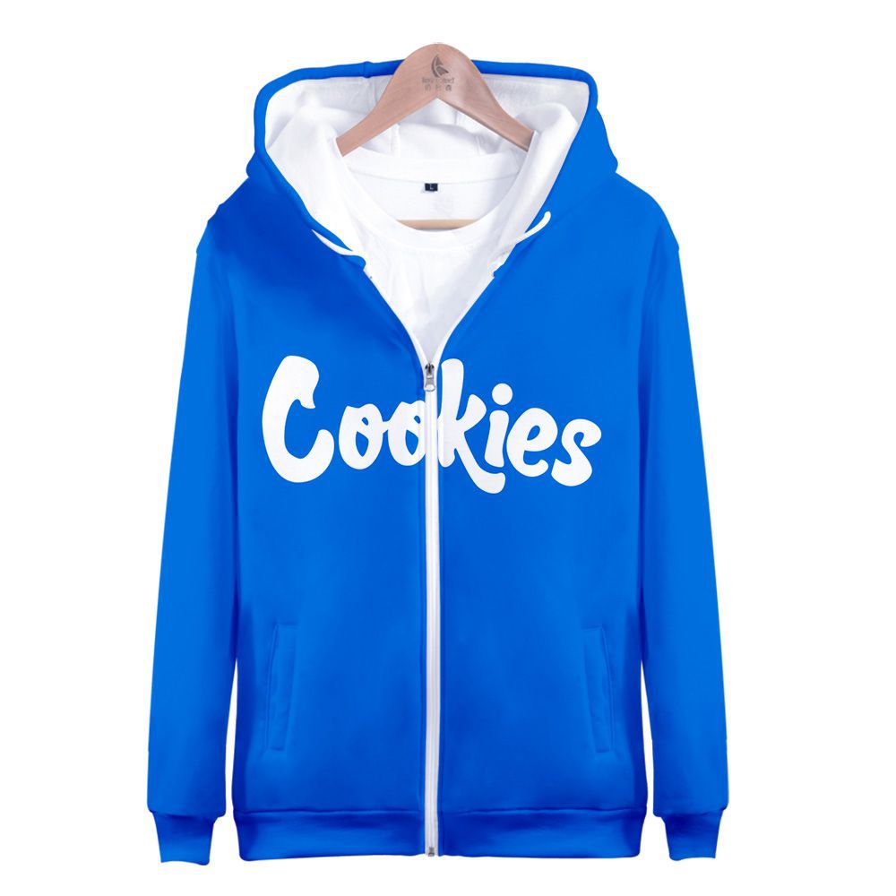 Cookies Hoodie Digital Printing Zipper Sweet Sweater