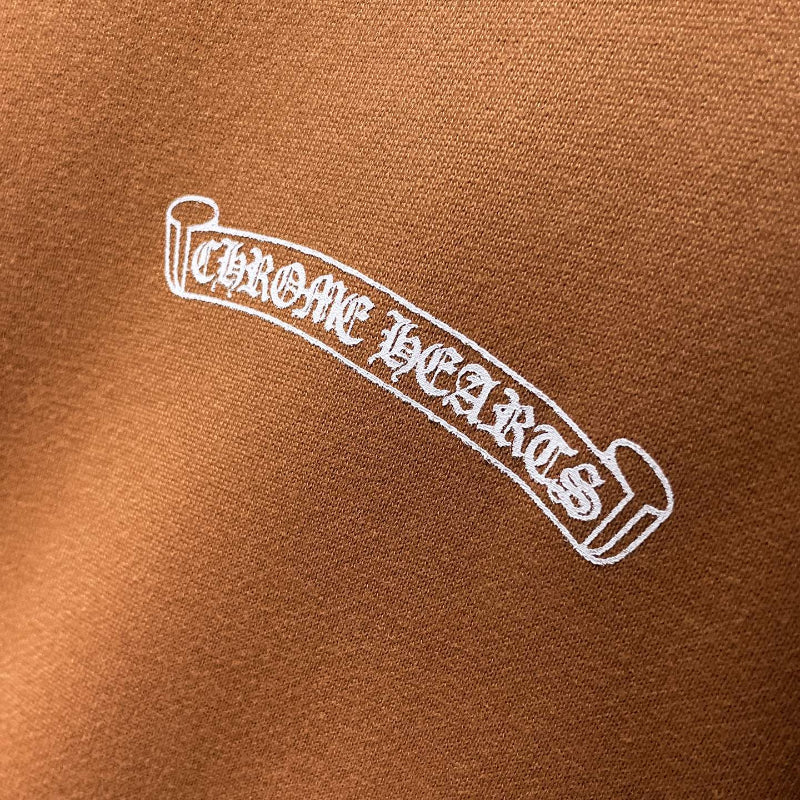 Chh Chrome Hearts Hoodie Autumn/Winter Sanskrit Alphabet Graffiti Embroidery Mouth Print Casual Loose Hooded Sweater
