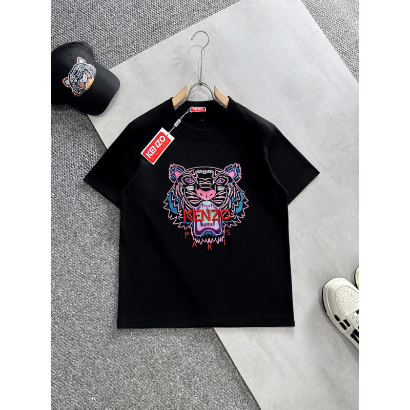 KENZO T Shirt Summer Tiger Head Casual