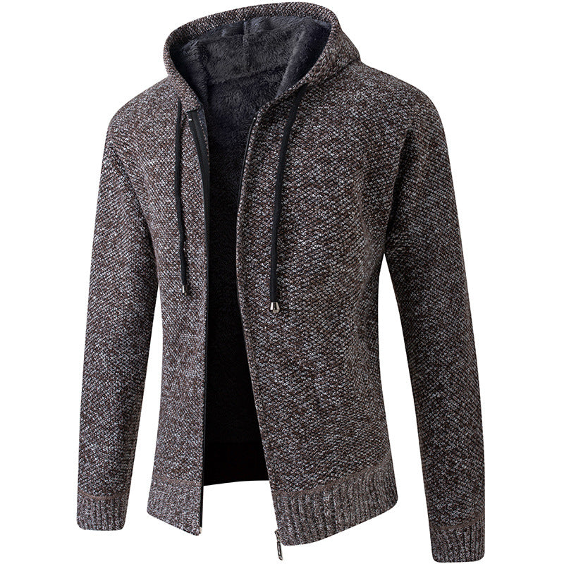 Baja Hoodie Velvet Padded Thickened Coat Hooded Cardigan