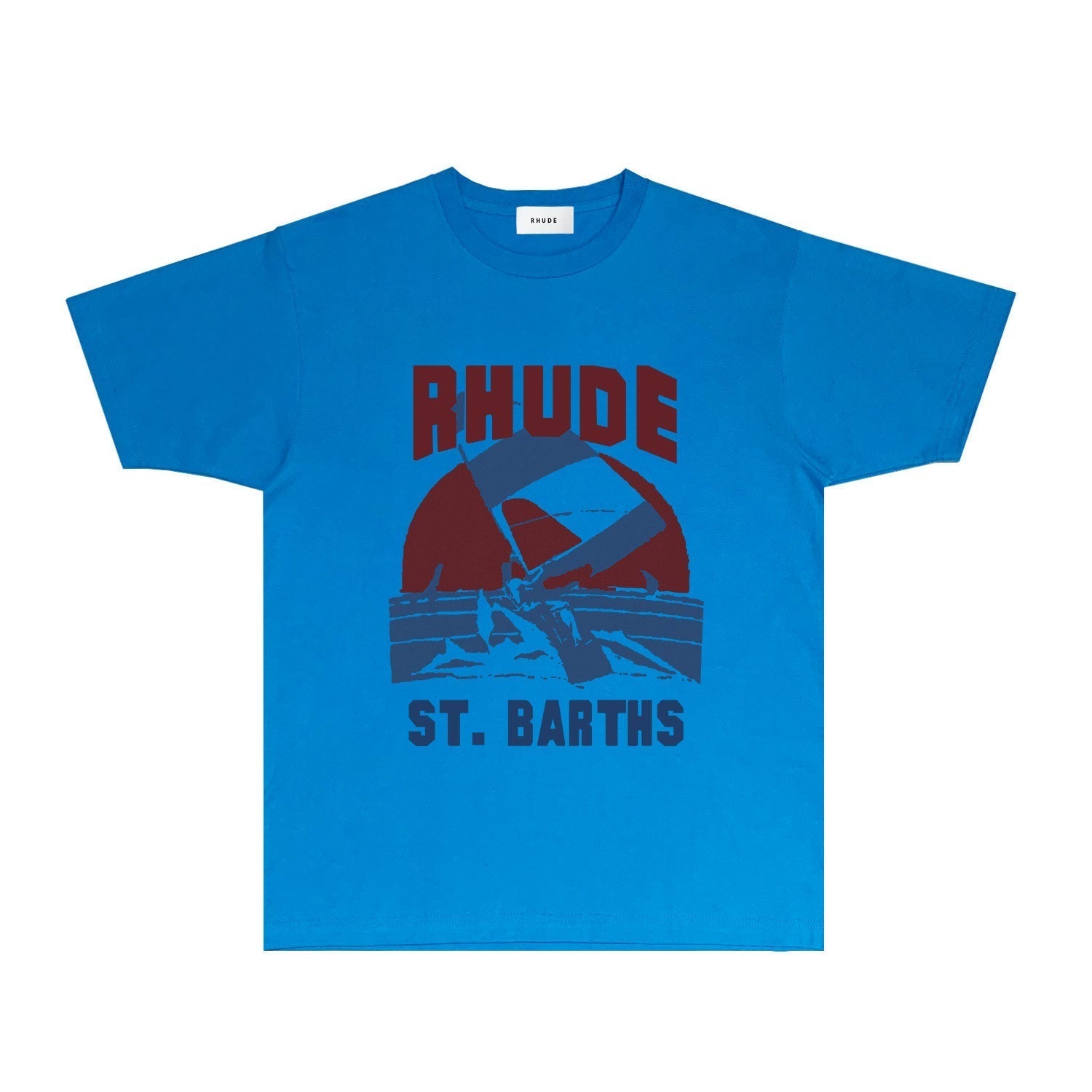 Rhude T Shirts Printed Trendy Pure Cotton