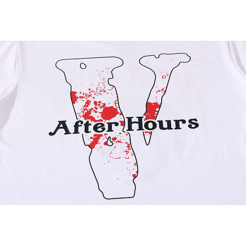 Vlone T Shirt Summer Large V Short Sleeve T-Shirt Hip Hop Half Sleeve Tee