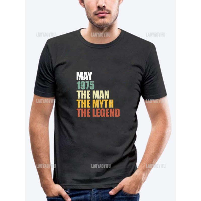 Vintage 1975 Limited Edition Men T Shirts Retro Classic