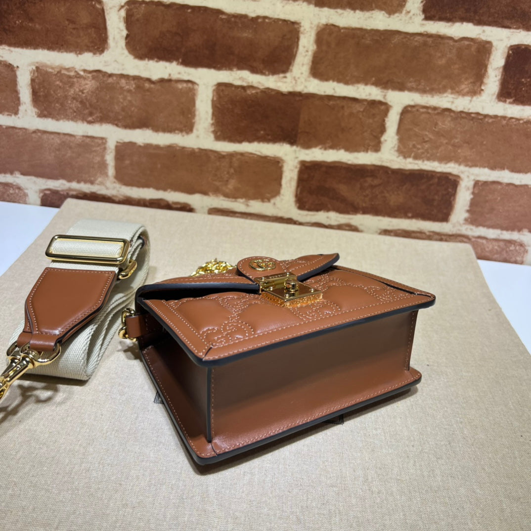 ＧＣＣＩGG MARMONT TOP HANDLE BAG BROWN