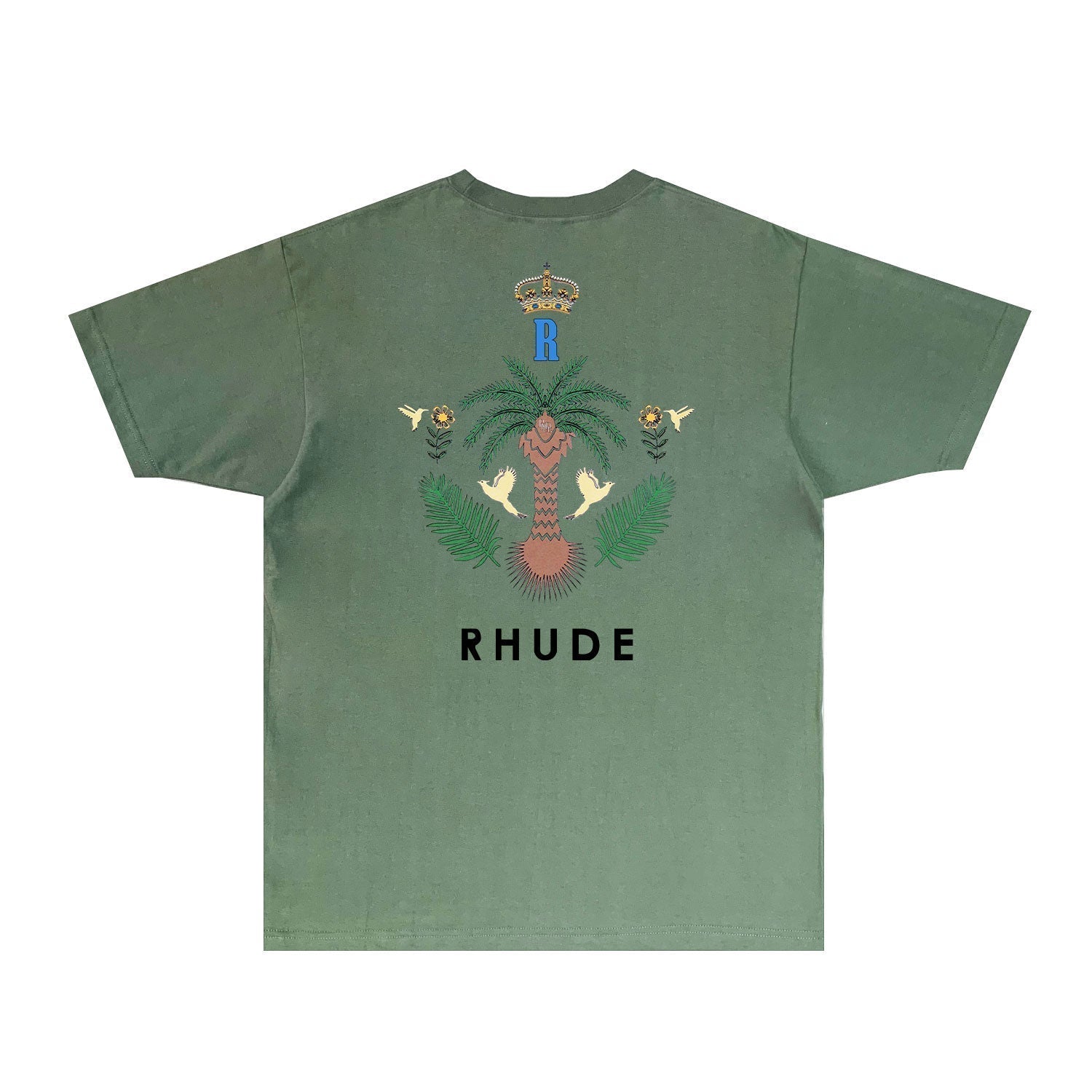 Rhude T Shirts Printed Trendy Pure Cotton