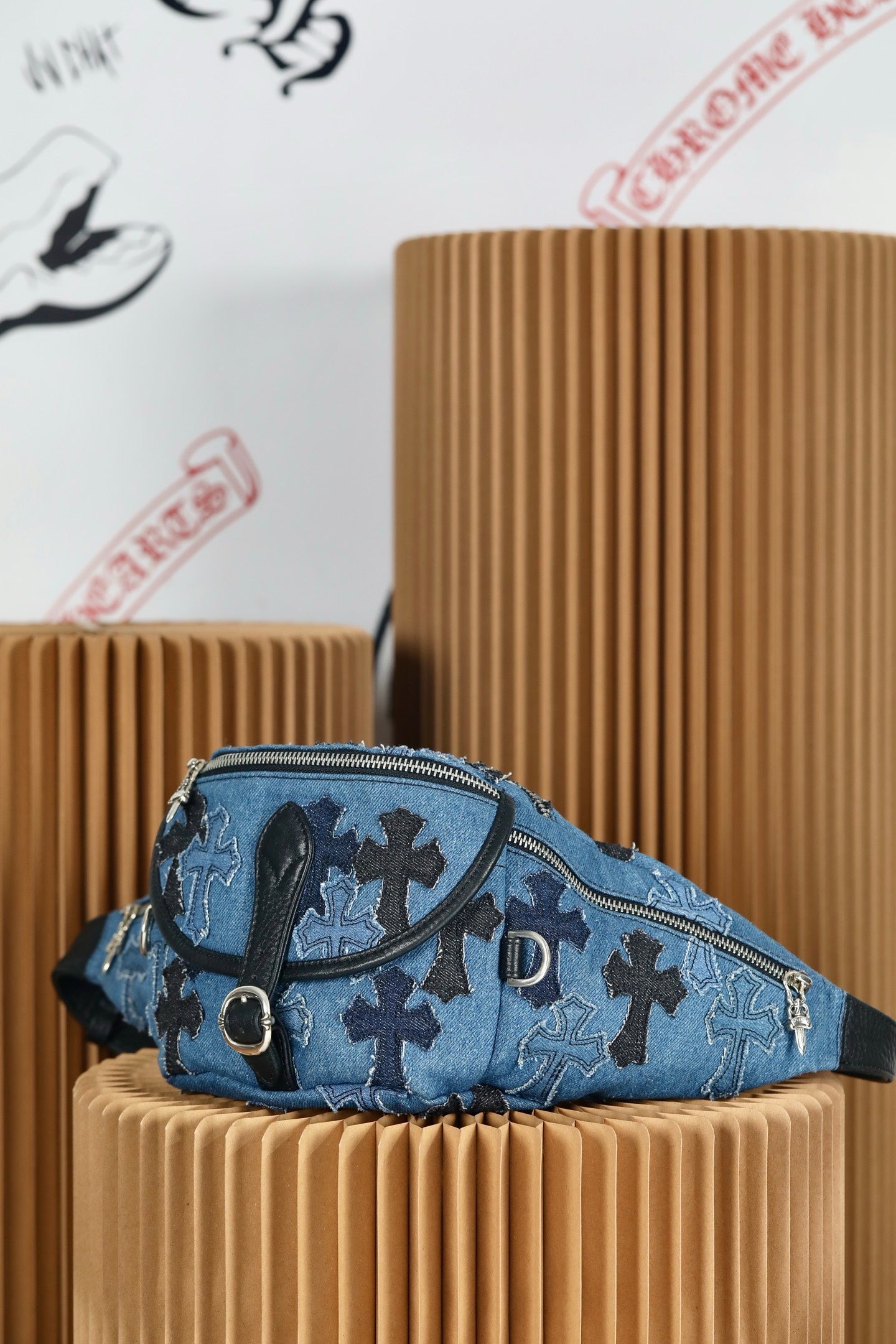 ＣＨＲＭ ＨＲＴＳ EMBROIDERED CROSS PATCH SNAT PACK BLUE DENIM