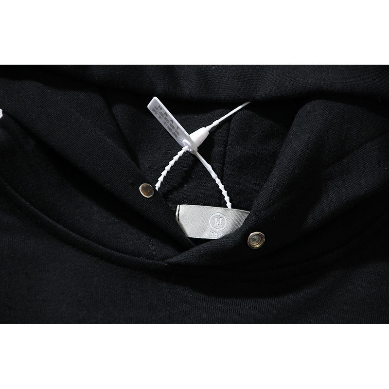 Kanye West Sunday Service Hoodie Autumn And Winter Black Pile Loop Foaming Printed Hoodie