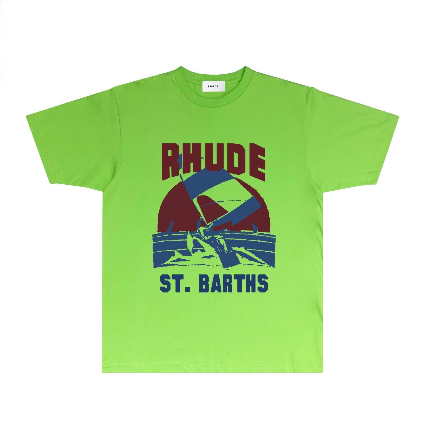Rhude T Shirts Printed Trendy Pure Cotton
