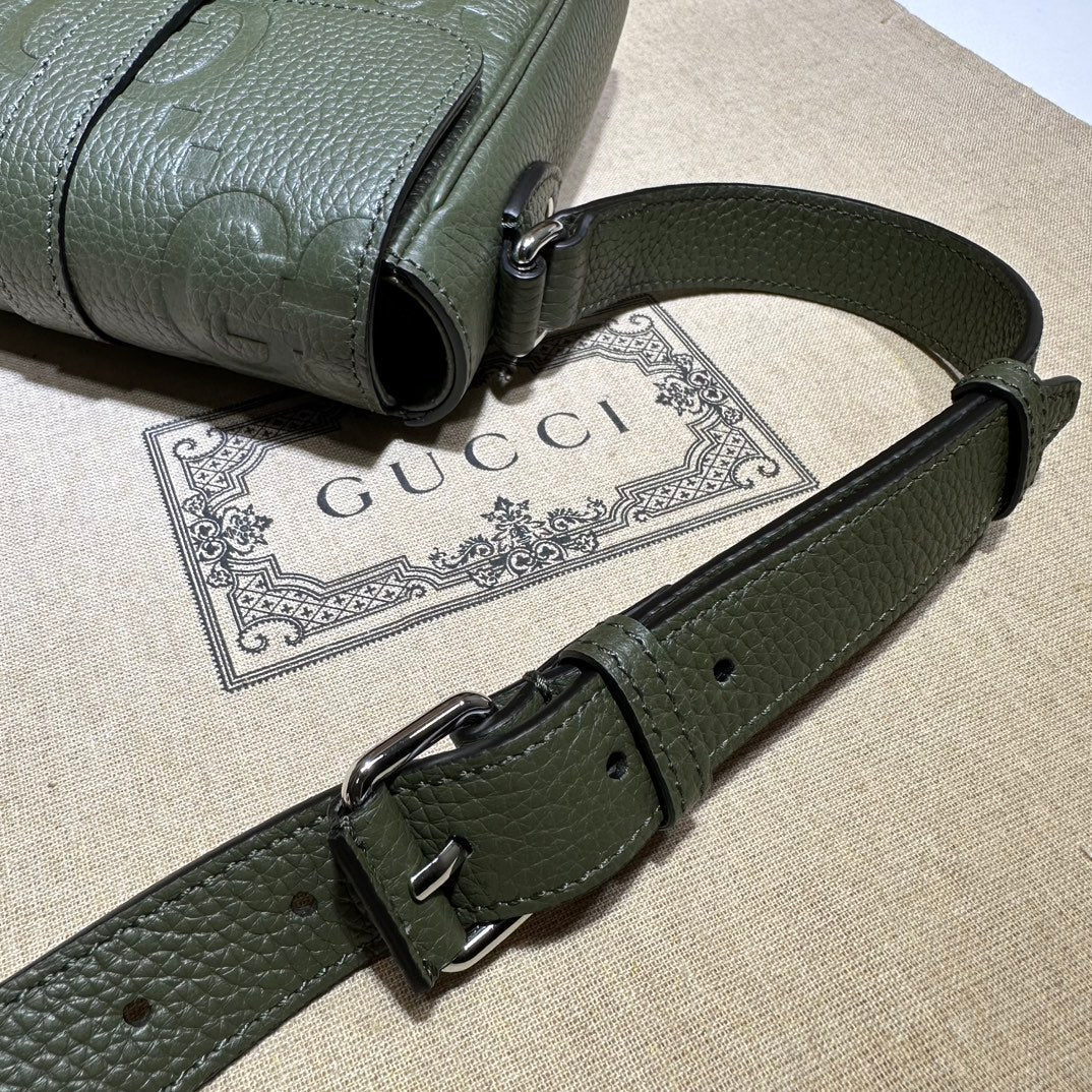 ＧＣＣＩJUMBO GG SMALL MESSENGER BAG GREEN