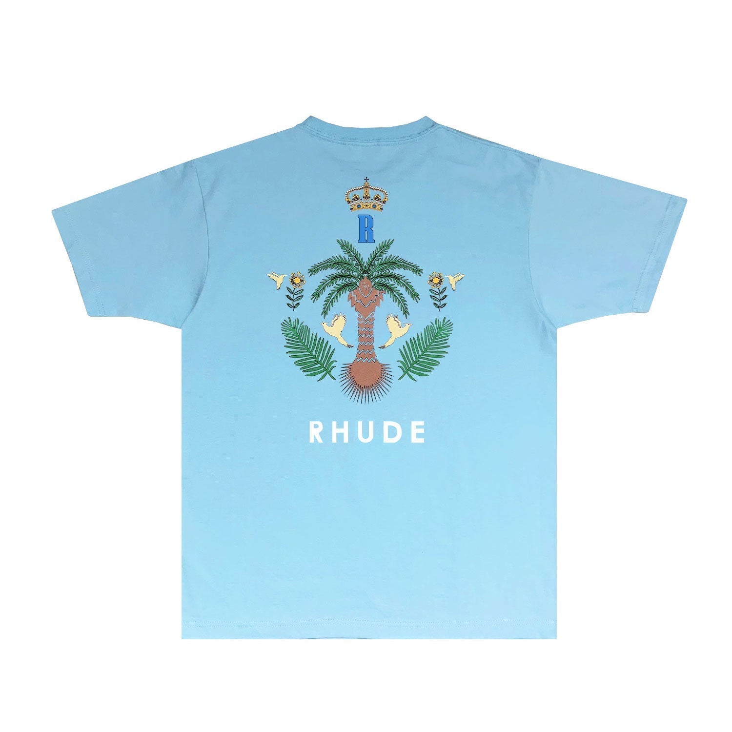 Rhude T Shirts Printed Trendy Pure Cotton