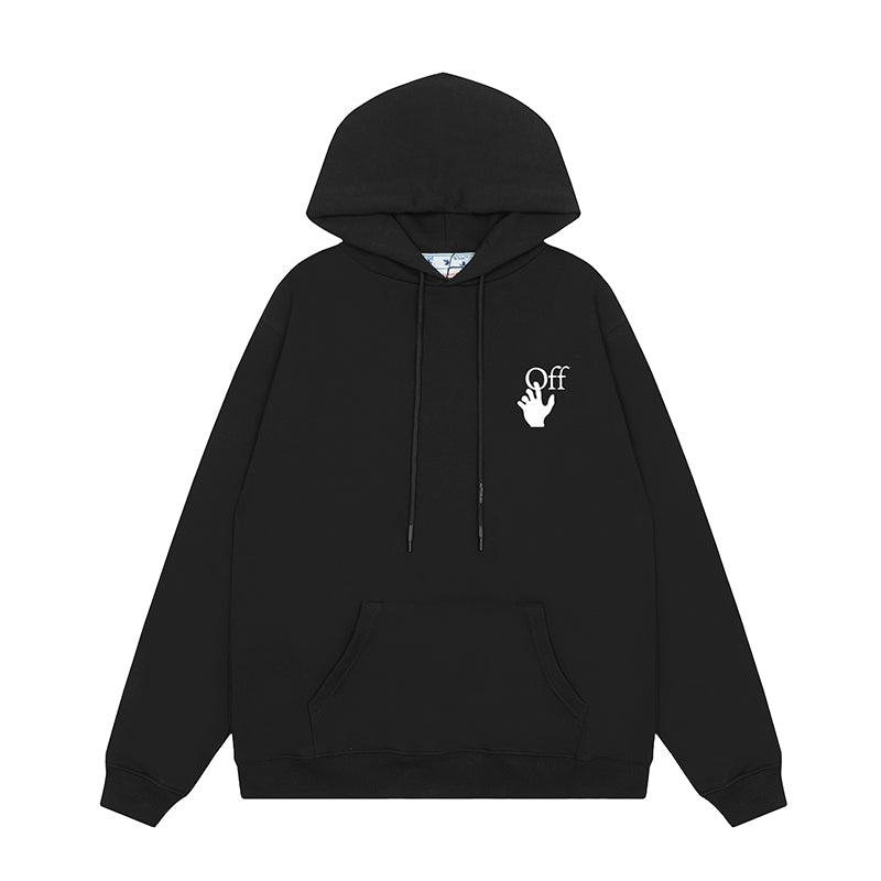 OFF WHITE Hoodie Trendy Street Style Personalized Cotton