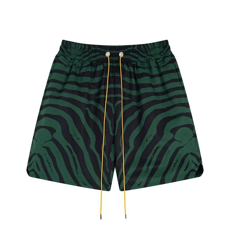 Rhude T Shirt Zebra Letter Embroidery Casual Short Sleeve Shirt, Shorts