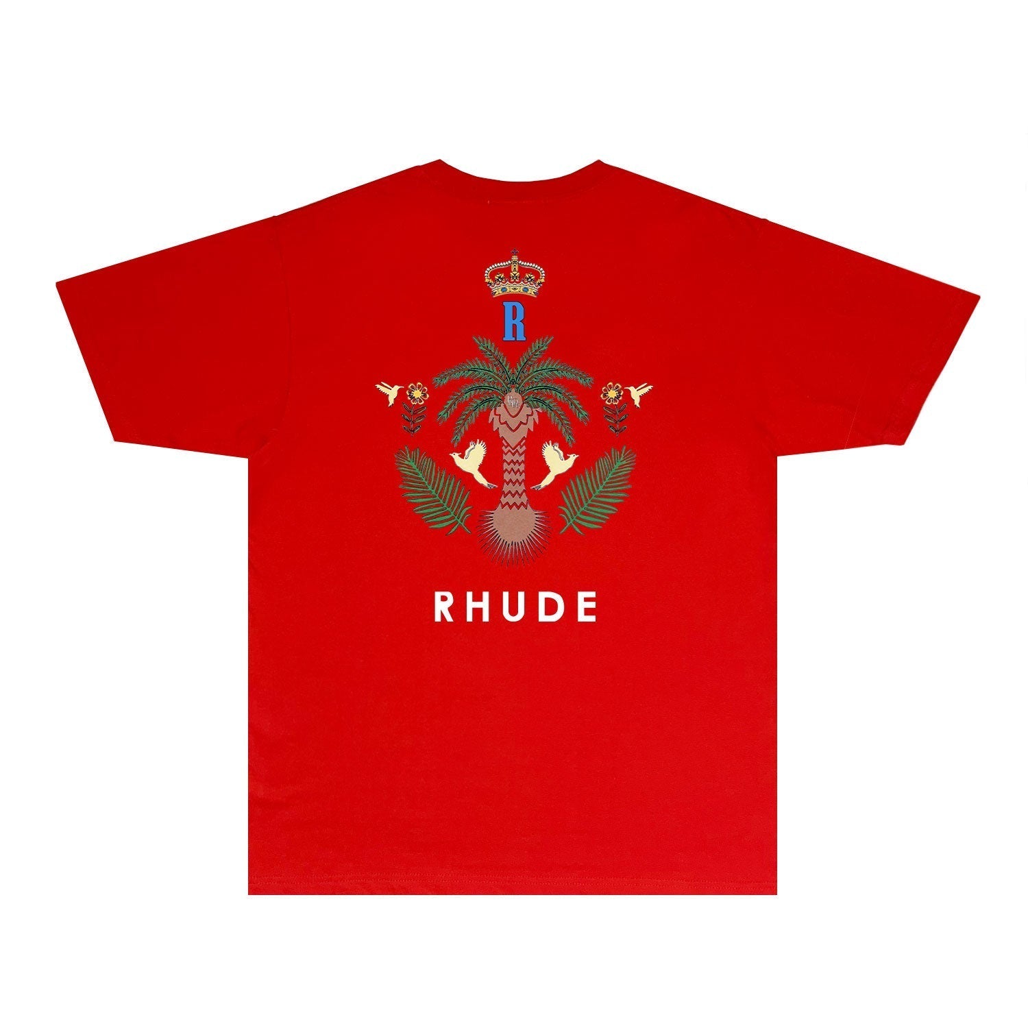 Rhude T Shirts Printed Trendy Pure Cotton