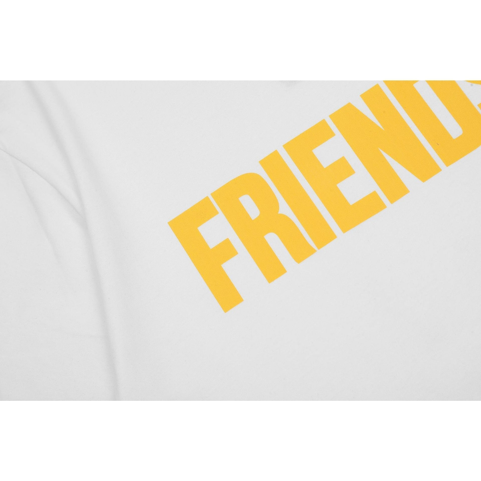 Vlone T Shirt Spring Summer Yellow Big V Crew Neck Pullover