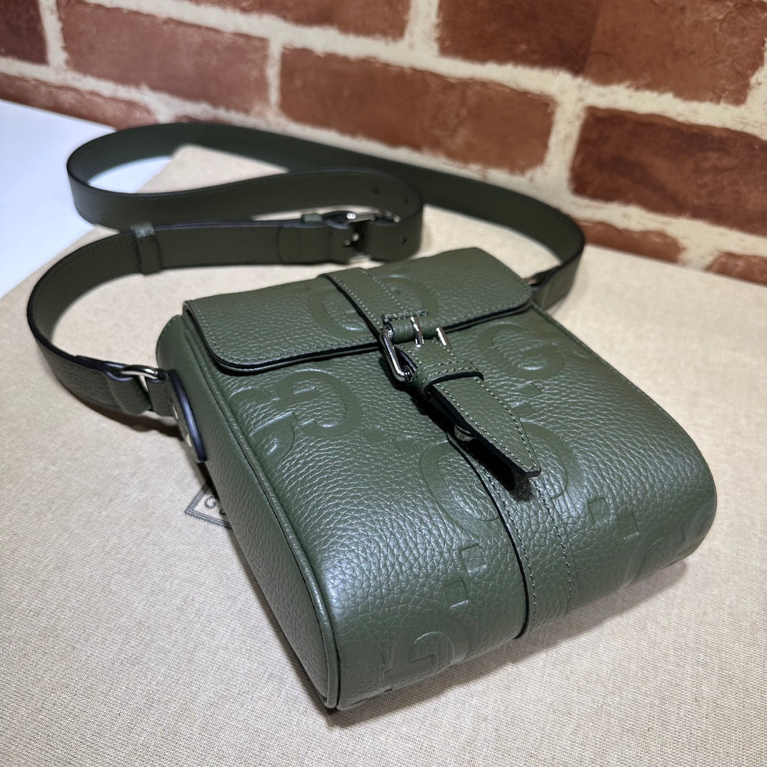 ＧＣＣＩJUMBO GG SMALL MESSENGER BAG GREEN