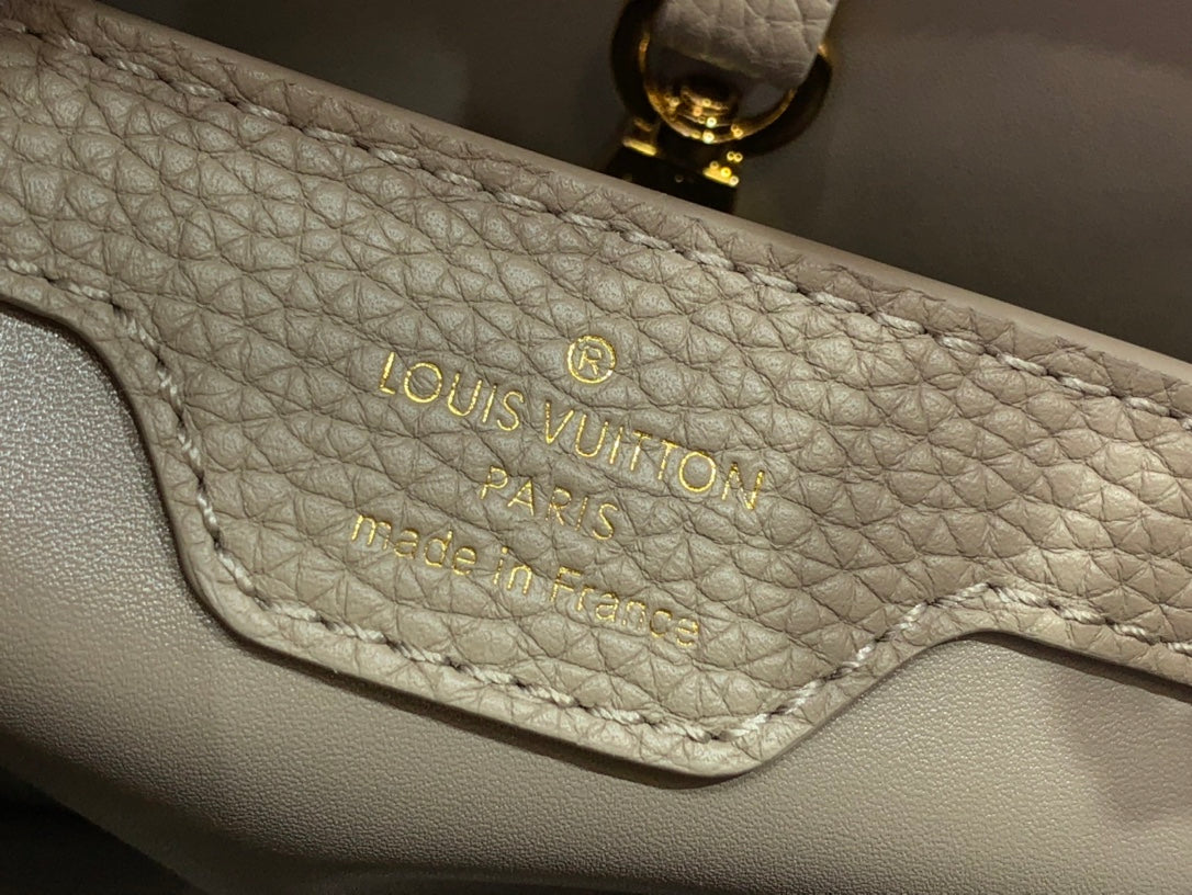 ＬＳ ＶＴＴＯＮ CAPUCINES BB MINI BLACK/UMBER/CREME