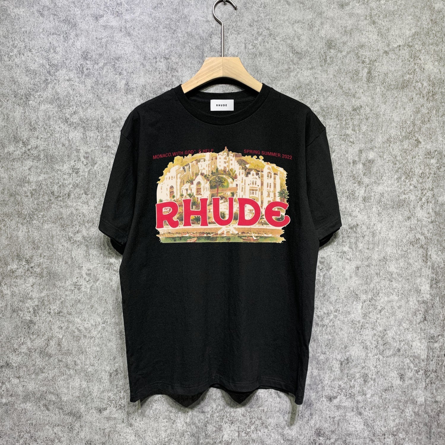 Rhude T Shirts Printed Trendy Pure Cotton